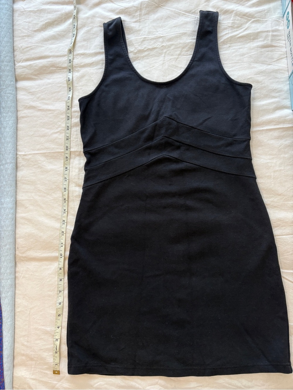 Anthropologie Black Tank-Style Mini Dress